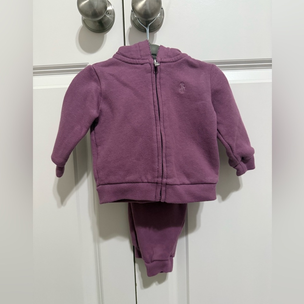 Polo Ralph Lauren Purple Baby Tracksuit